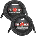 Pig Hog 8mm Mic Cable, XLR 25ft | 2 Pack