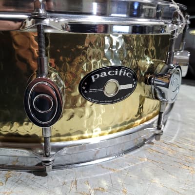 Pacific Drums HH Brass Snare Limited Edition 5" x 14" image 2