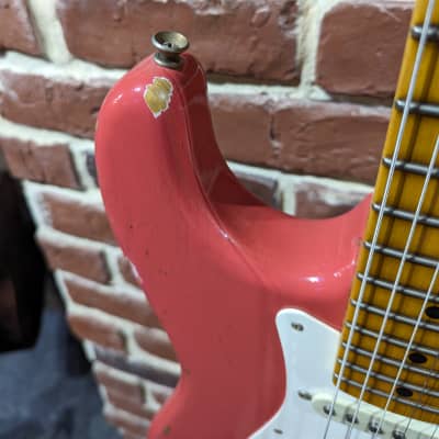 Fender  Custom Shop Stratocaster  Namm 2017 Limited Edition '56 Relic In Aged Fiesta Red image 7