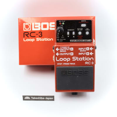 Boss RC-3 Loop Station With Original Box Looper Phrase Recorder Pedal Z3A0273 for sale