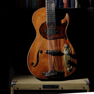 Postal 12 String Texas Fireball Electric Guitar Hand Made  Mahogany New Video image 14