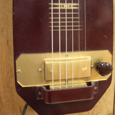 1940's Kalamazoo Electric Lap Steel Guitar  Burgundy image 7