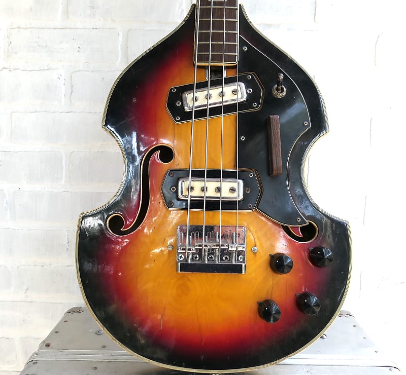 Royal Artist Bruno Beatle Violin Bass Hofner Copy 1960's 3
