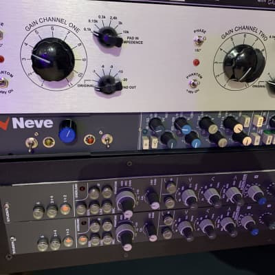 Neve V1 racked channel strip with phantom, EQ, filters and pad image 5