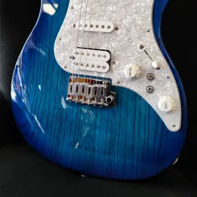 FGN E-Gitarre, Expert Odyssey, Seethrough Blue Burst, Koffer image 2