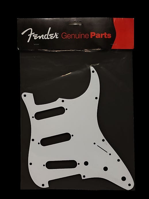 Fender Strat Pickguard White Reverb Uk 0903