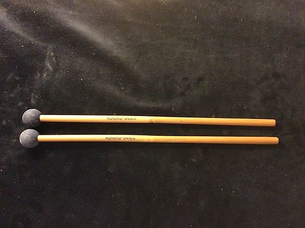 Rohema Percussion - Percussion Mallets Medium Rubber 25MM Ball (Made in Germany) Bamboo Handle image 1