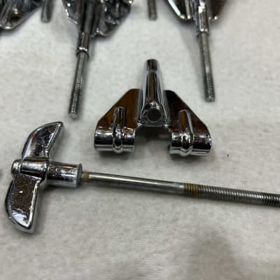 Rogers 10 - bass drum Tension Rods and Claws (314-364) 60's - chrome image 2