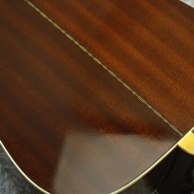 Immagine Vintage 1980's made YAMAHA FG-200D Orange Label Acoustic Guitar Made in Japan - 11