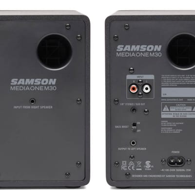 Samson MediaOne M30 Pair of 2-Way Powered Studio Monitors SAM30 image 2