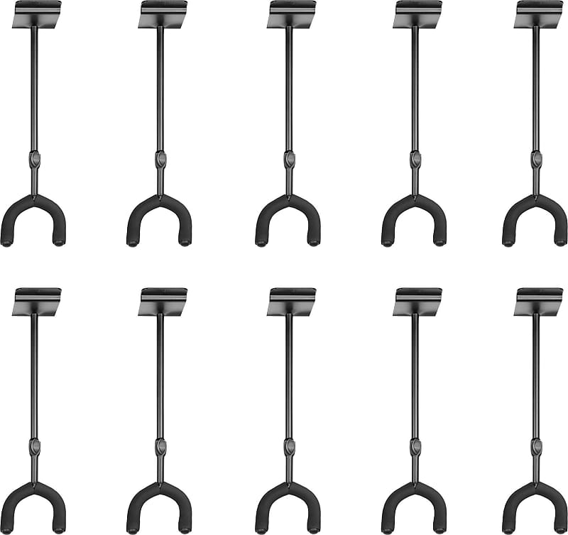 Levy's Adjustable Slatwall Guitar Hanger Yoke 10pack Reverb