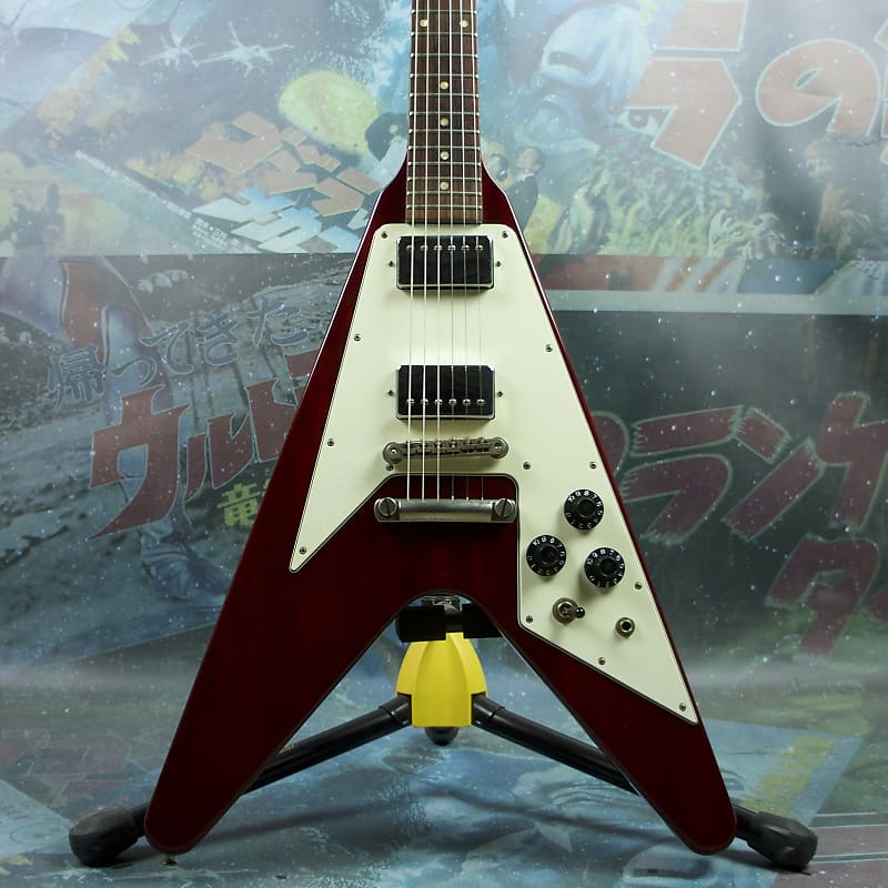 在庫処分セール テ FV-65 Reissue '74 V Flying Orville 1996 Japan MIJ Cherry ギター