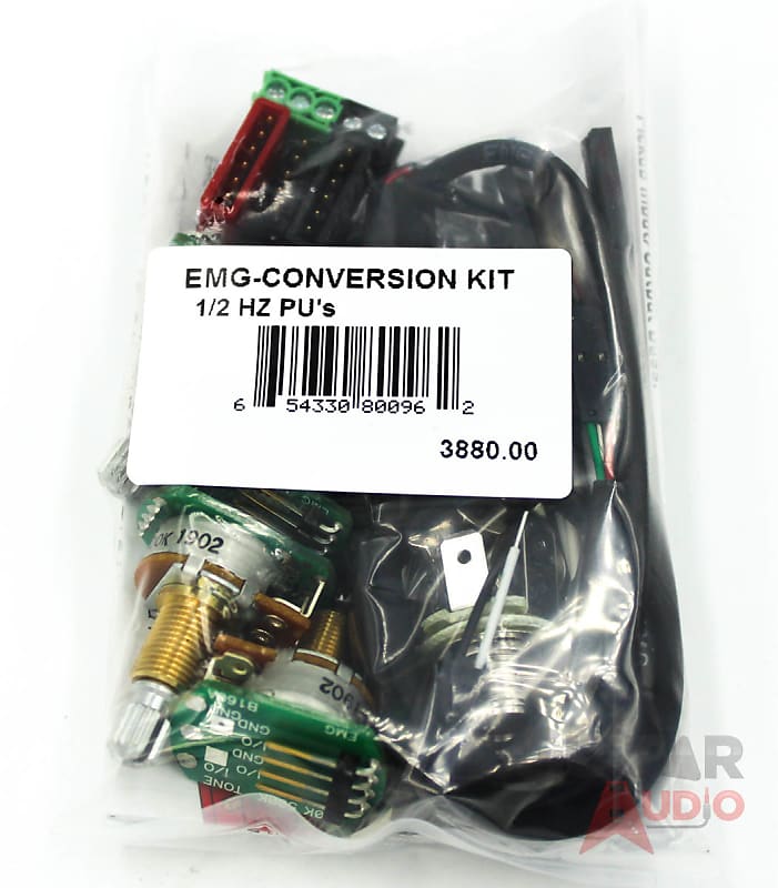 EMG 1 or 2 Pickups HZ Passive Short Shaft Conversion Wiring Kit, 1/2 HZ PU's(3880.00) image 1