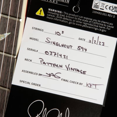 PRS McCarty 594 Singlecut - McCarty Sunburst 2023 image 20