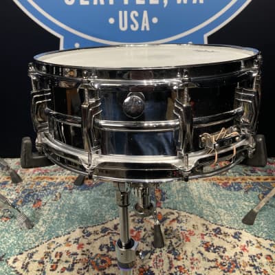 Ludwig - 14x5" Supraphonic, Trans Badge Snare Drum 1958-1959 - Chrome Over Brass. Stunning! image 12