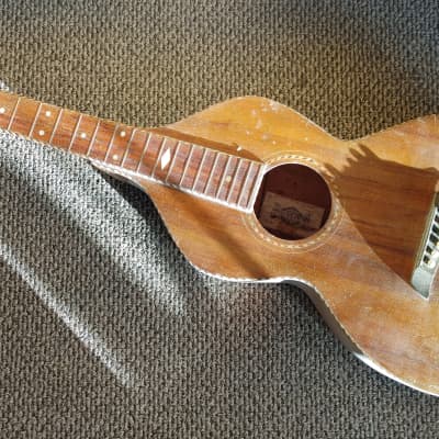 Weissenborn Style 4 Hawaiian Kona Guitar 1920s Natural Koa Restoration Project for sale