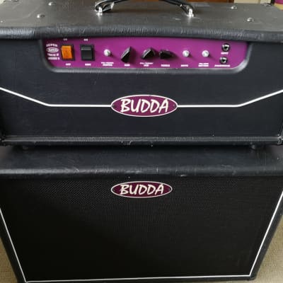 Budda Superdrive 18 & Matching 2x12 Cab 2008 ish Black/Purple image 1