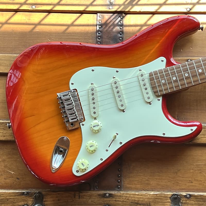 Squier cherry store sunburst