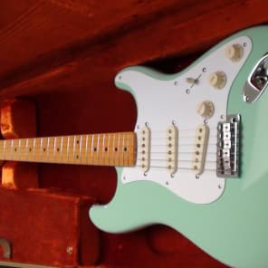 Fender  57 American Vintage Reissue Stratocaster - Maple Neck -  Surf Green image 10