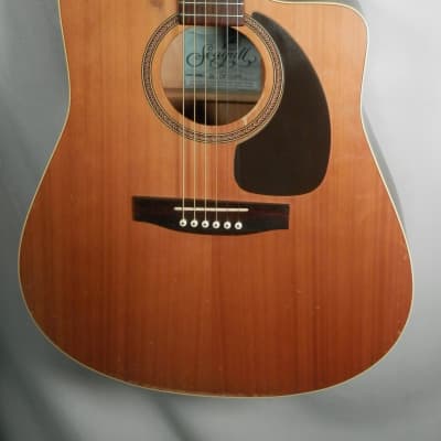 Seagull S6+ CW Cedar Dreadnought Cutaway Acoustic Guitar used Made in Canada image 3