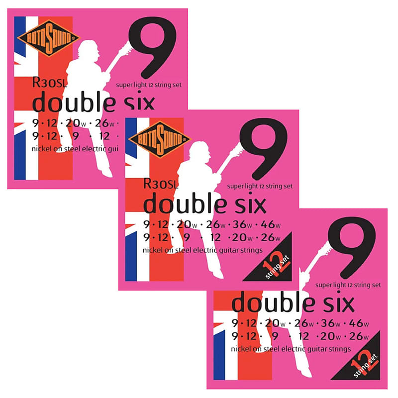 Rotosound Guitar Strings 12-String Electric "Double Six" Super Light image 1