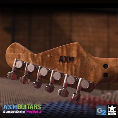 AXN GUITARS [ CUSTOM ORDER THIS ART ] SunsetStrip Maple Fretboard image 16