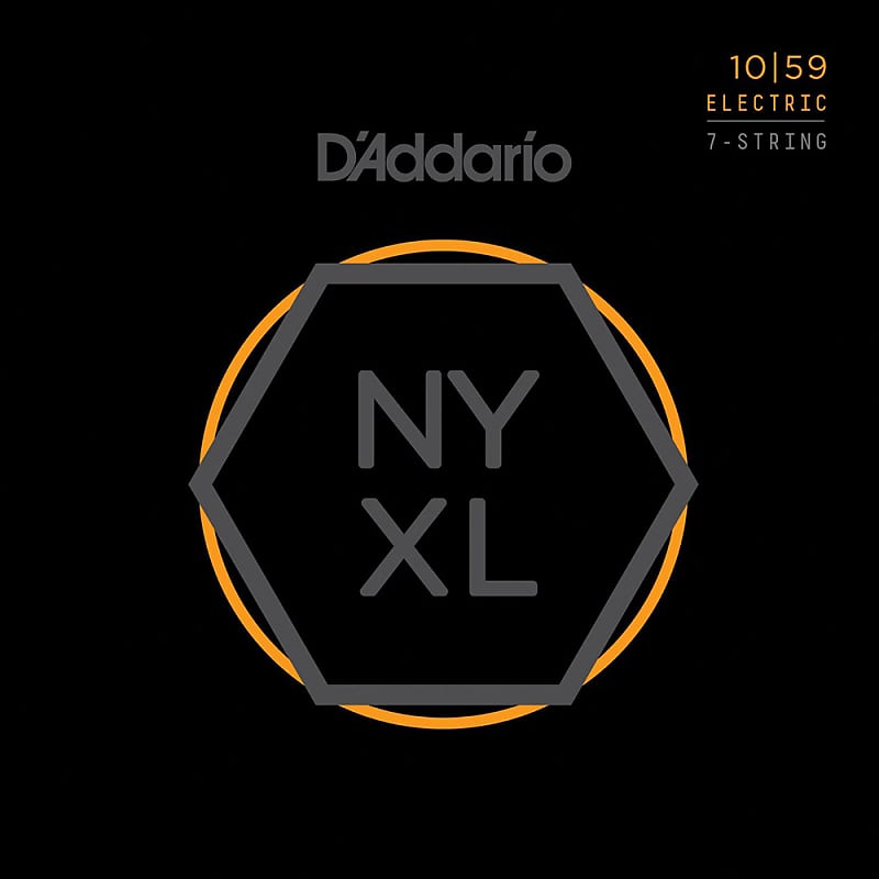 D'Addario NYXL 1059 Nickel Wound 7-String Electric Guitar Strings (10-59) image 1
