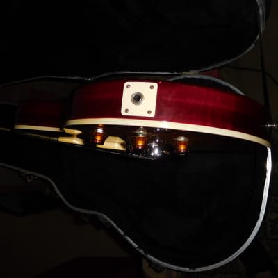 Mako Traditionals 56 Single Cut Cherryburst Guitar Copy w/SKB hardshell case NICE image 12