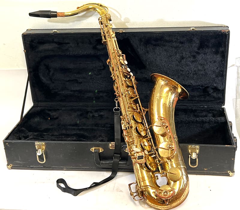 The Woodwind Tenor Saxophone, Brass on Copper, South Bend, Reverb