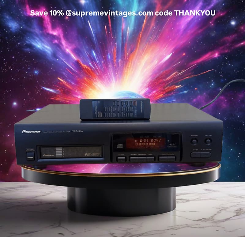 Pioneer PD-M403 Six-Disc CD Changer with Cartridge And Remote- TESTED &amp; WORKING!  			