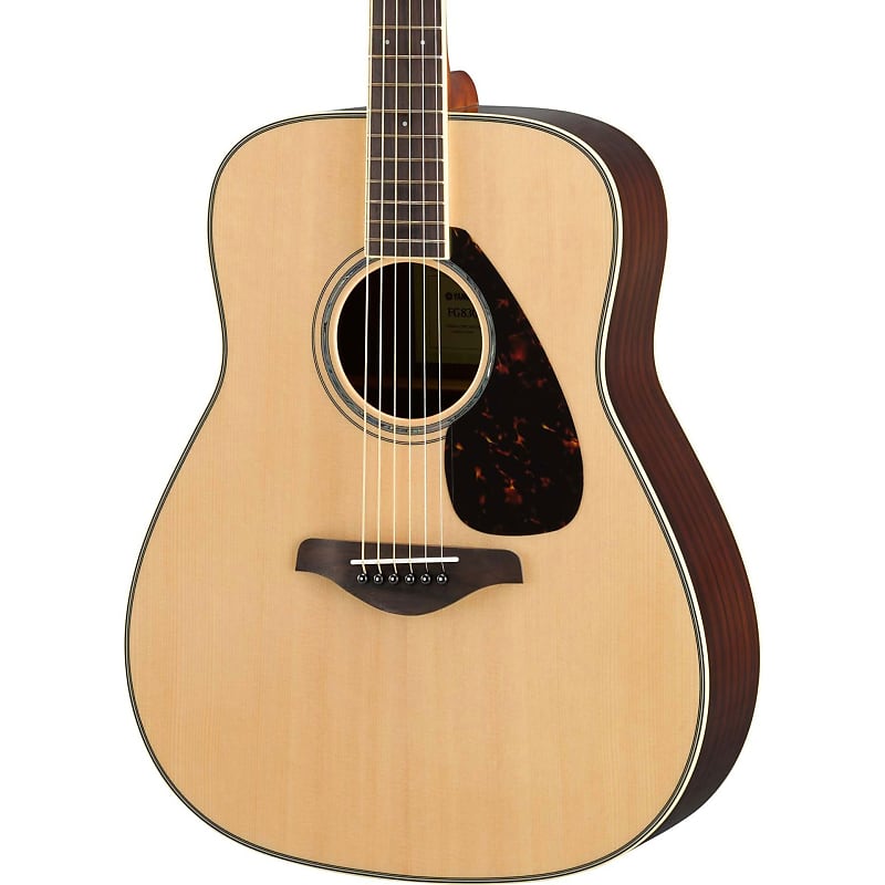 Yamaha FG830 Solid Top Acoustic Guitar, Natural image 1