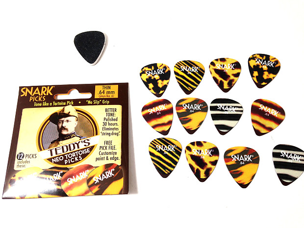 Snark 64NT Teddy's Neo Tortoise Thin .64mm Guitar Picks (12-Pack) image 1