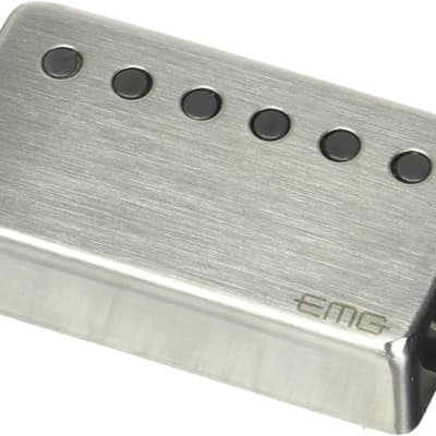 EMG 66-N Active Humbucker Neck Guitar Pickup, Brushed Chrome image 1