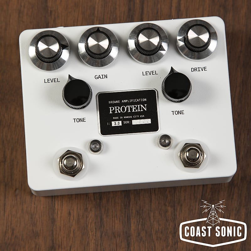 ギター Browne Amplification PROTEIN overdrive Browne Amplification Protein Dual Overdrive V3 | Axe And