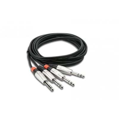 Pro Dual Cable 1/4" Trs   Same 3 Ft *Make An Offer!* image 1