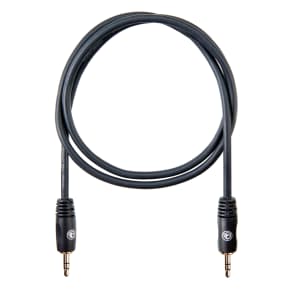 Planet Waves PW-MC-03 1/8" TRS Male to Male Stereo Patch Cable - 3'