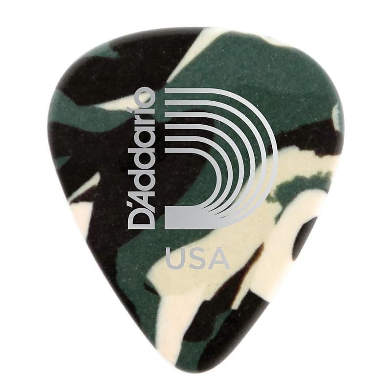 Planet Waves Camouflage Celluloid Guitar Picks, 10 pack, Medium image 1