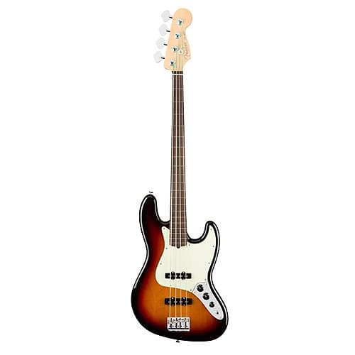 Fender American Professional Jazz Bass Fretless Guitar,  Slim C  Neck, Rosewood Fingerboard, Gloss Polyurethane, 3-Color Sunburst image 1