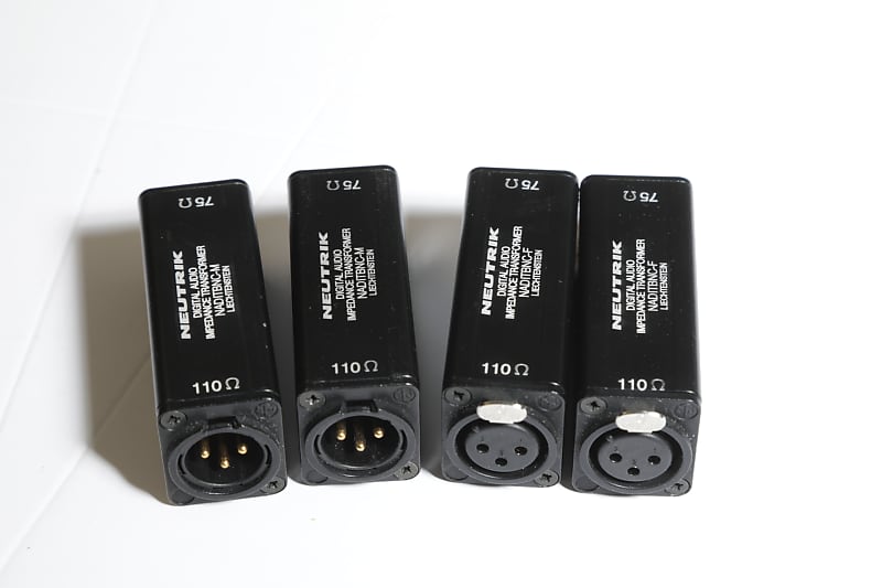 Neutrik Four (4) 2x Male 2x Female mix XLR to BNC transformer | Reverb