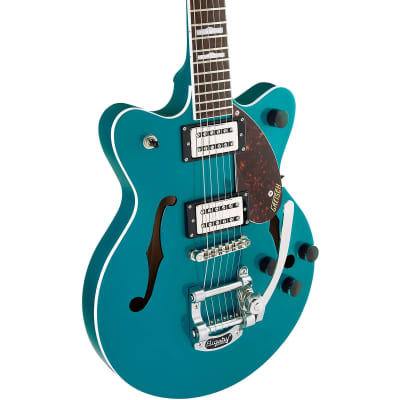 Gretsch G2657T Streamliner Center Block Jr. Double-Cut with Bigsby Electric Guitar Ocean Turquoise image 3