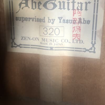 Zen-On Abe Guitar by Yasuo Abe Model 320 MIJ 1970's image 3