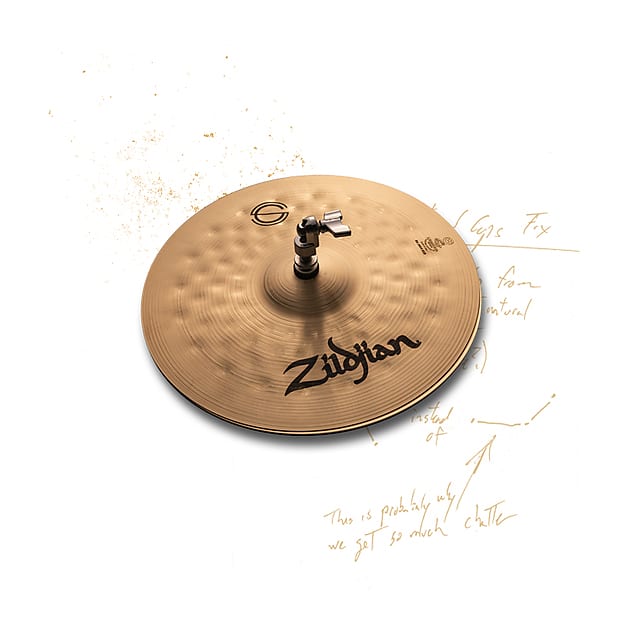 Zildjian K1433 14-Inch Fat Hats Drum Set Hi-Hat Cymbal Set image 1