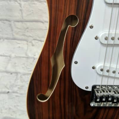 Cozart Semi Hollow Strat Style Electric Guitar image 9