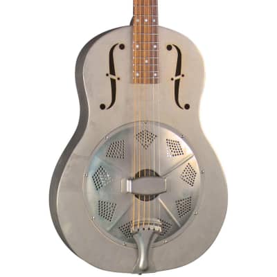 Regal Resonator Acoustic Guitar Triolian Antiqued Nickel-Plated Steel Body image 2
