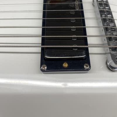 Jericho Avenger Baritone Electric Guitar with EMG Pickups - White Top image 9
