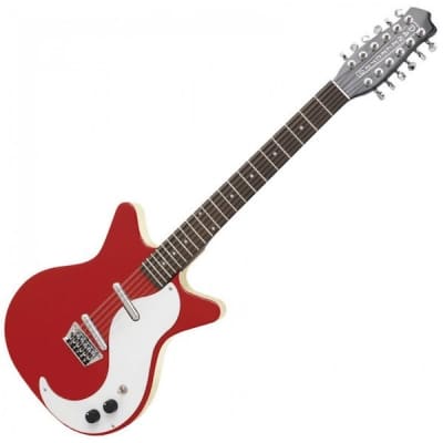 Danelectro DC59 12 String, Red, Ex-Display for sale