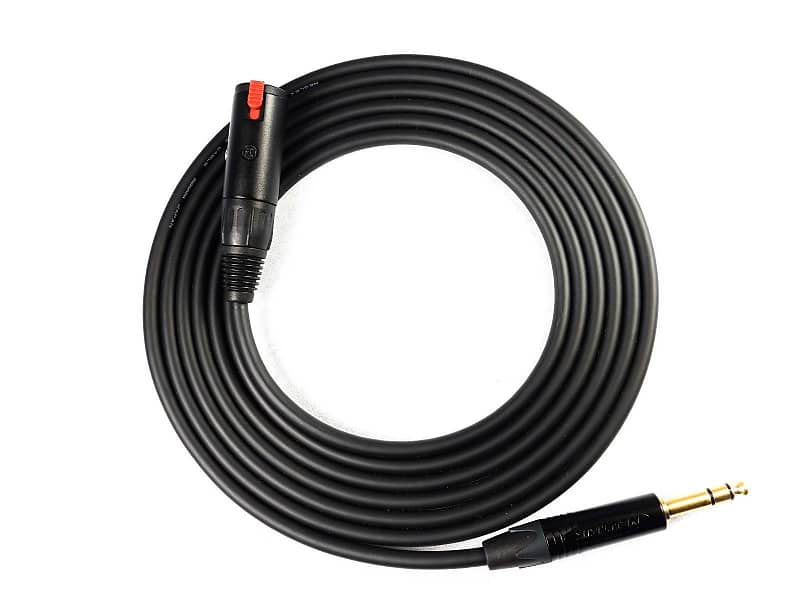 Mogami 2534 Microphone Cable | 1/4" TRS to TRS Female Extension Neutrik Gold 10 Feet 10 Ft image 1