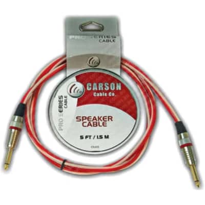 5 Foot Jumbo Speaker Cable Straight Jack Heavy Duty for sale
