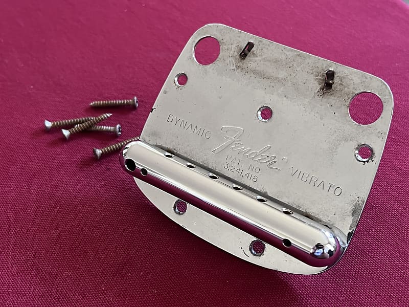 1967 1981 Fender Mustang Guitar Bridge Tremolo Reverb Australia 2919