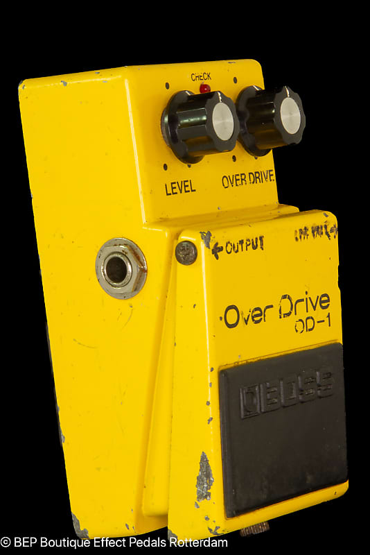 Boss OD-1 Overdrive 1979 Japan s/n 8900 Long Dash Silver